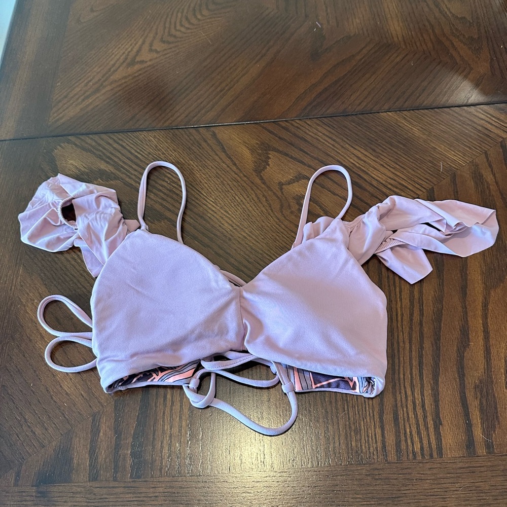 Maaji off the shoulders reversible swim top